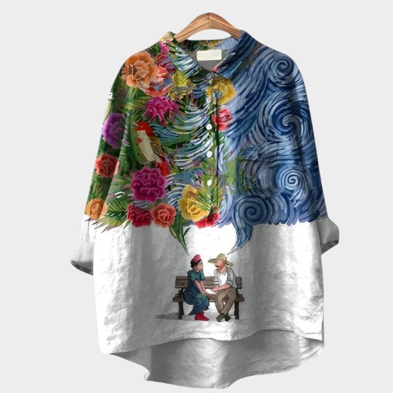 Nola™ elegant blouse by Emma & Rose Cape Town, featuring lightweight fabric, stylish design, and feminine details.