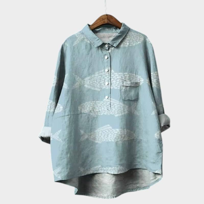 Elegant white blouse from Emma & Rose Cape Town, featuring a stylish design and comfortable fit, perfect for casual or formal wear.