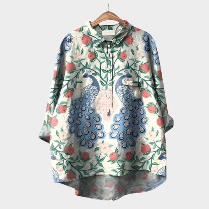 Elegant Siara™ blouse by Emma & Rose Cape Town featuring a stylish, flowy design in soft fabric.