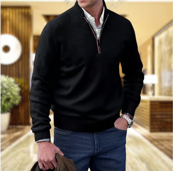 Victor - Zipped Cashmere Sweater for Men