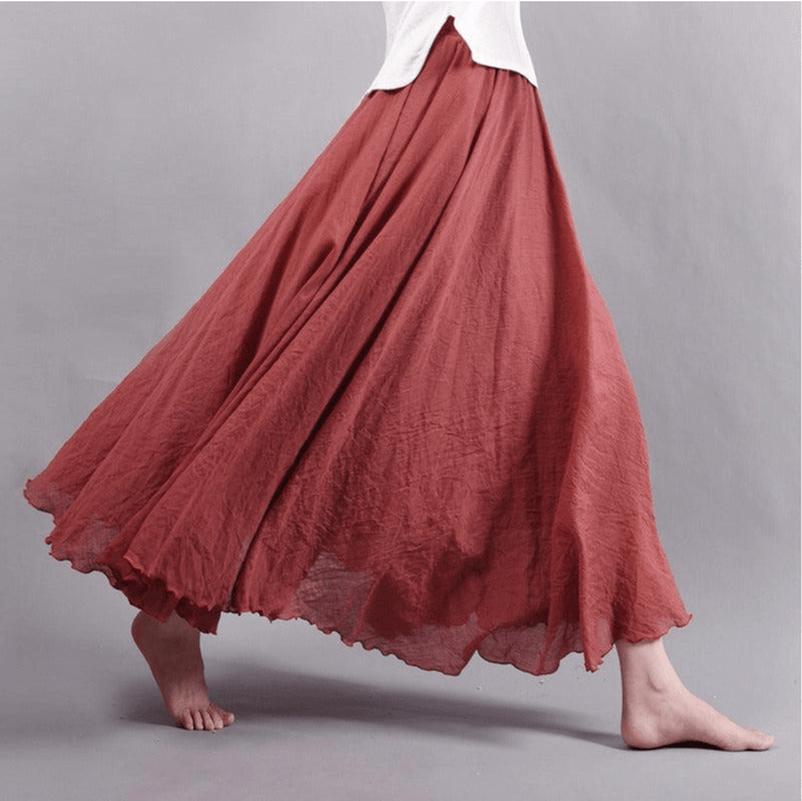 Women's Flowy Maxi Skirt - Bohemian Chic & Summer Comfort