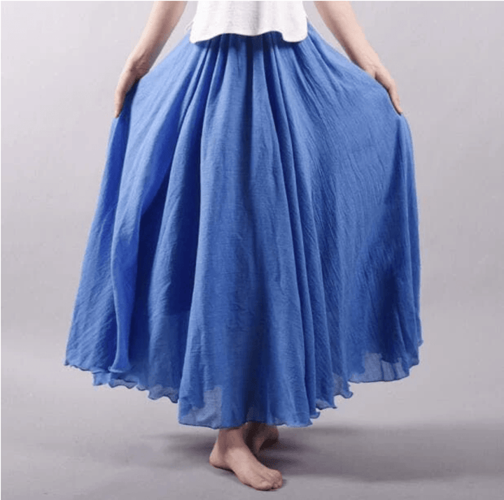 Women's Flowy Maxi Skirt - Bohemian Chic & Summer Comfort