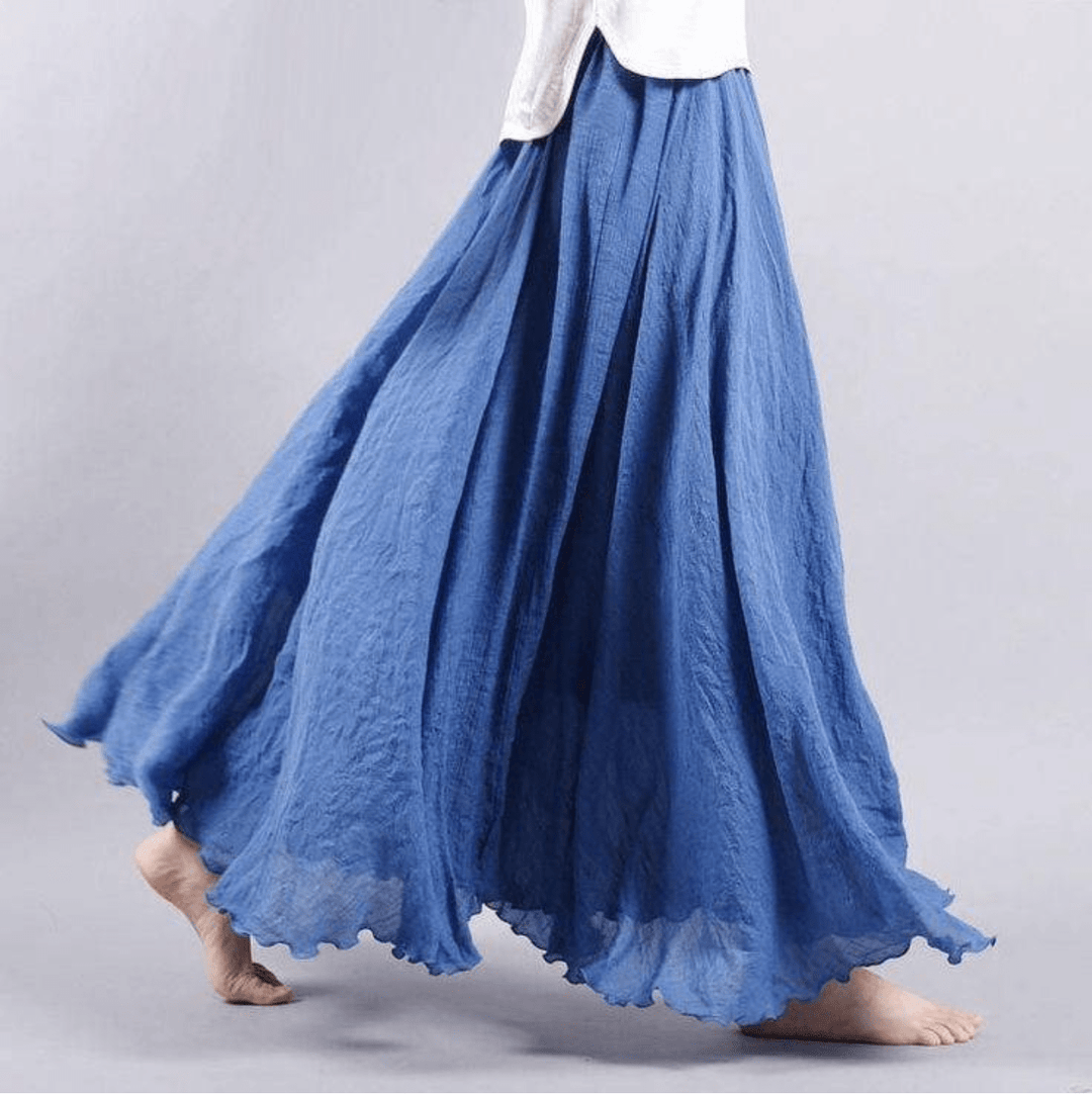 Women's Flowy Maxi Skirt - Bohemian Chic & Summer Comfort