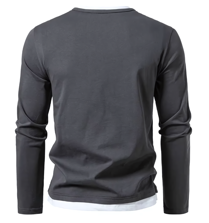 LAURENT MONACO | PREMIUM COMBED COTTON LONG SLEEVE T-SHIRT