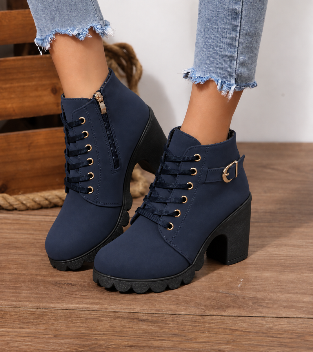Lace-Up Boots for Women | Arch Support & Shock Absorption