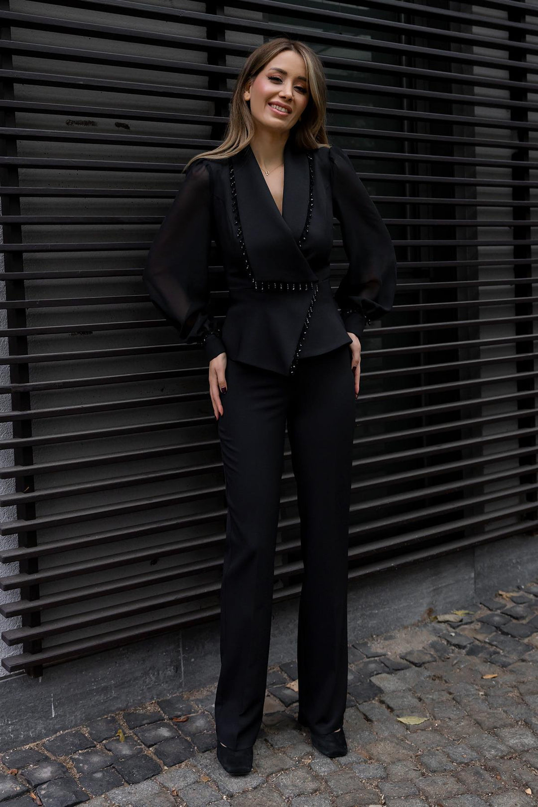 Black Formal Jumpsuit for Women - Marie