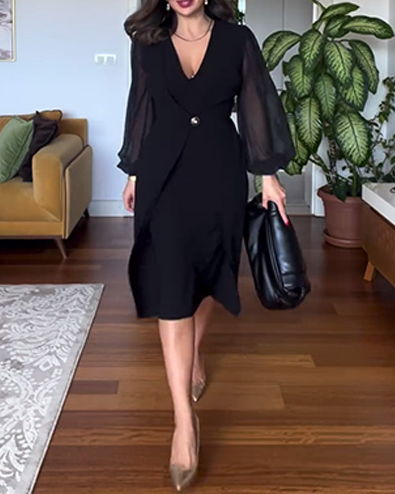 Black Formal Blazer Dress for Women - Denisse