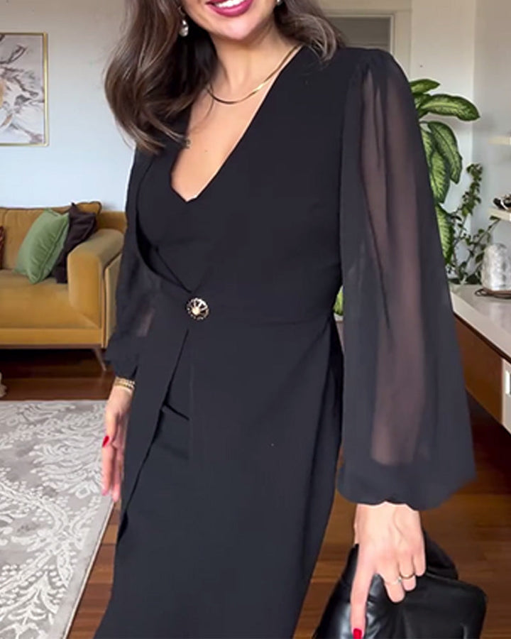 Black Formal Blazer Dress for Women - Denisse