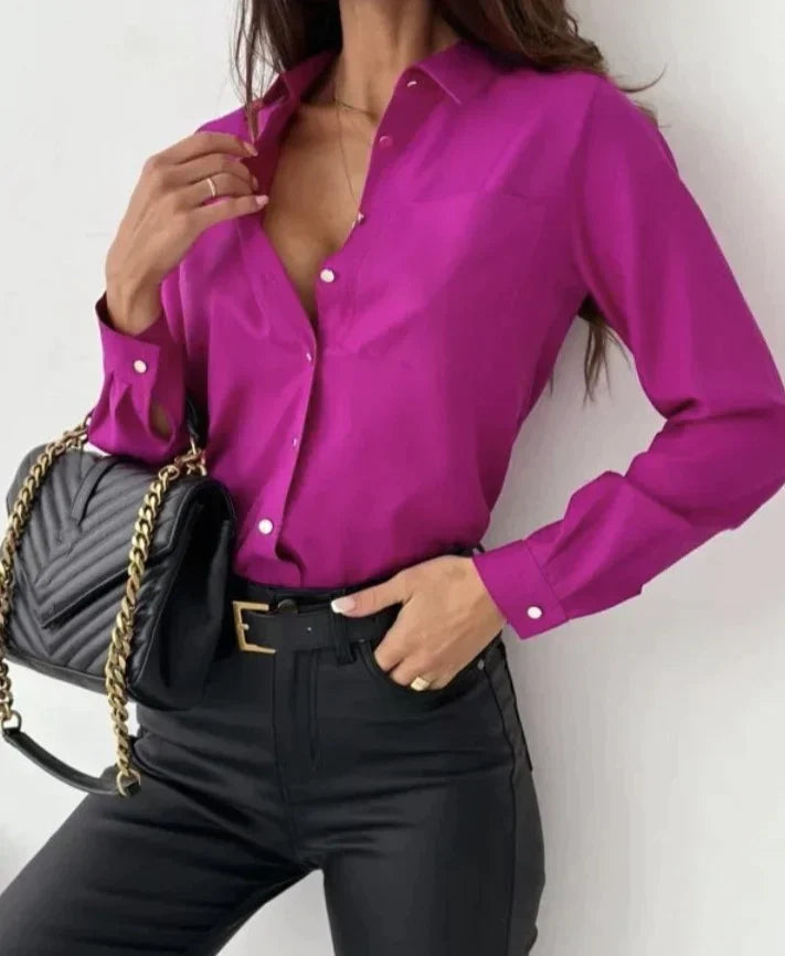 Lunéa – Elegant blouse with long sleeves | Light, refined & versatile