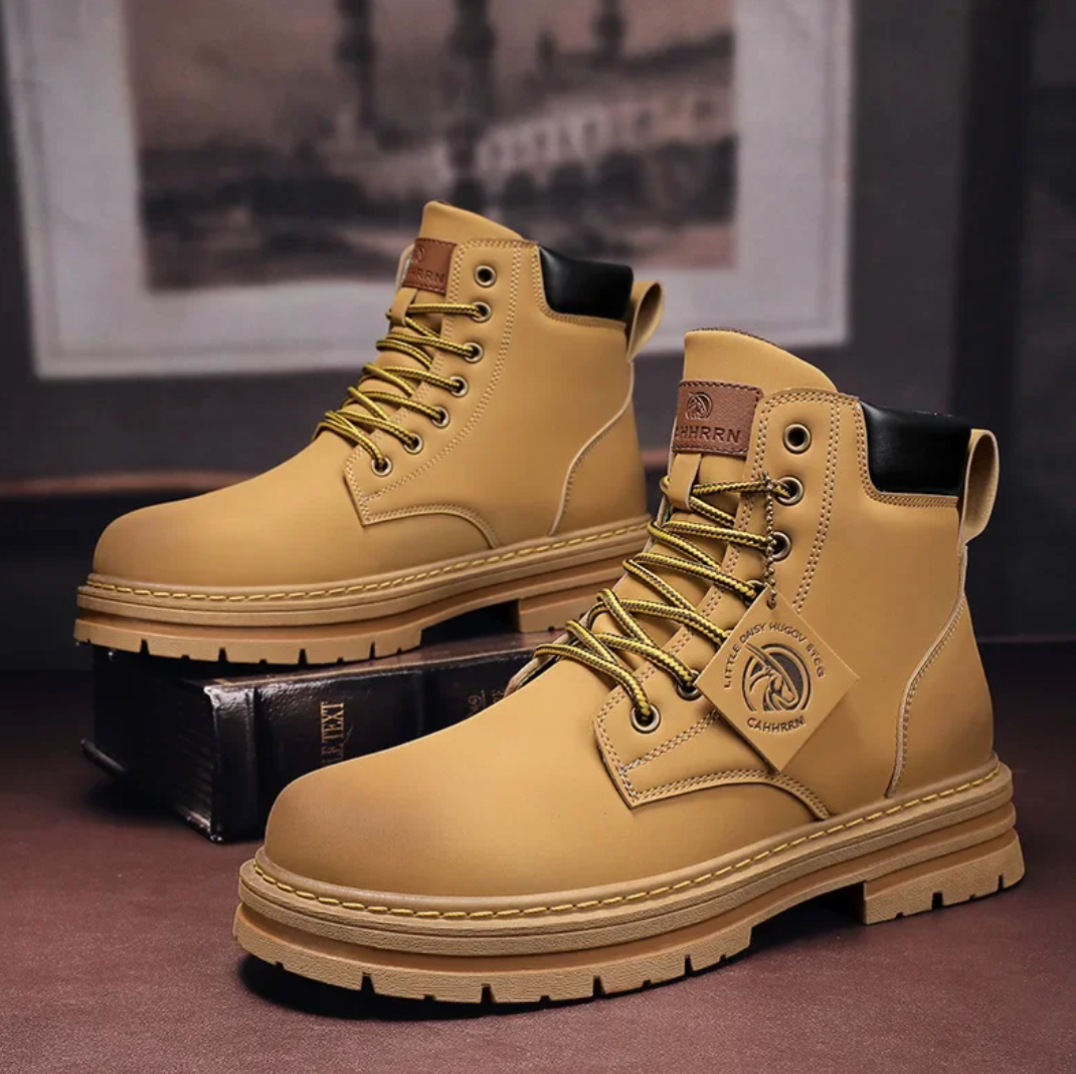 Durable Luxury Lace-Up Boots for Men Comfortable Everyday Shoes - Elena Harper