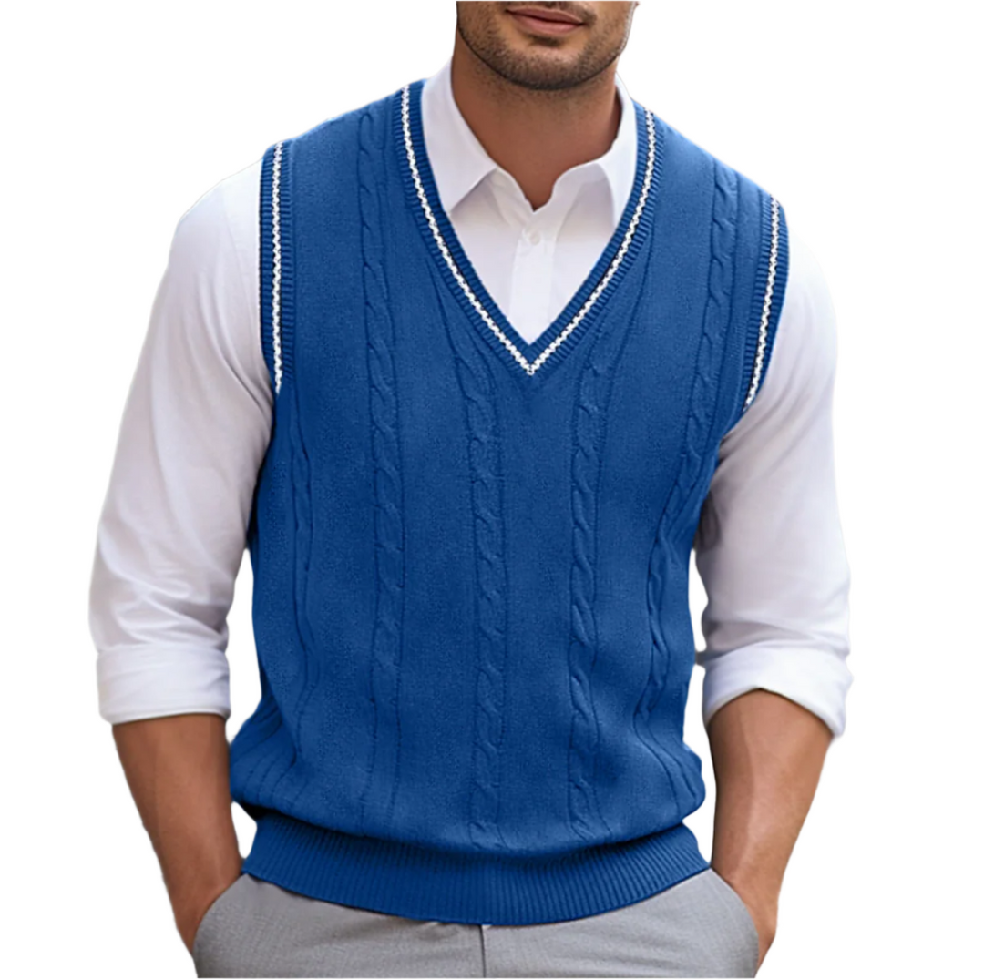 Pierre - Sleeveless V-Neck Sweater for Men