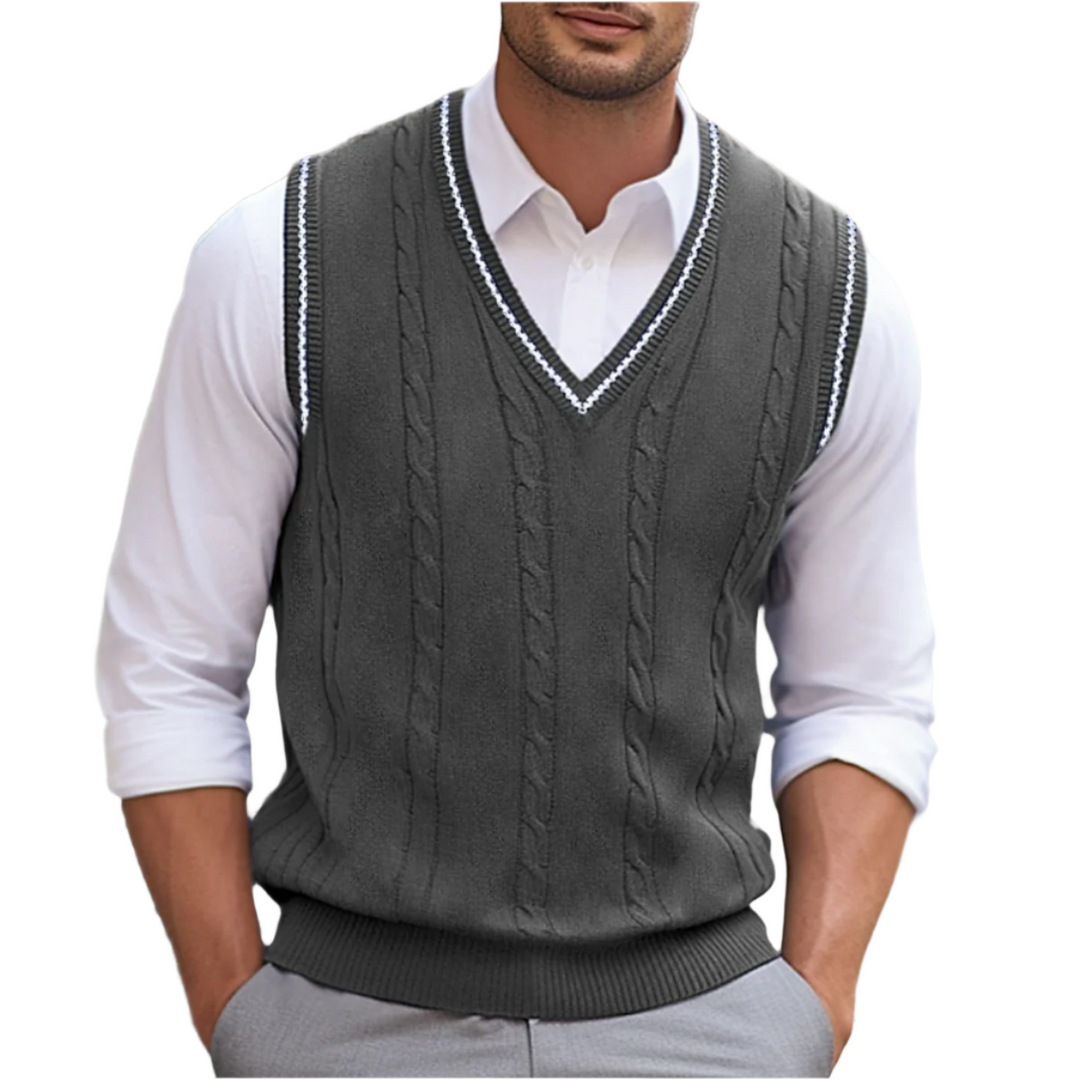 Pierre - Sleeveless V-Neck Sweater for Men