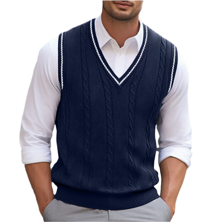 Pierre - Sleeveless V-Neck Sweater for Men