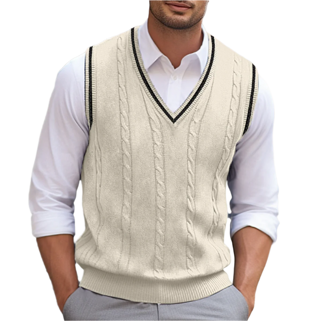 Pierre - Sleeveless V-Neck Sweater for Men