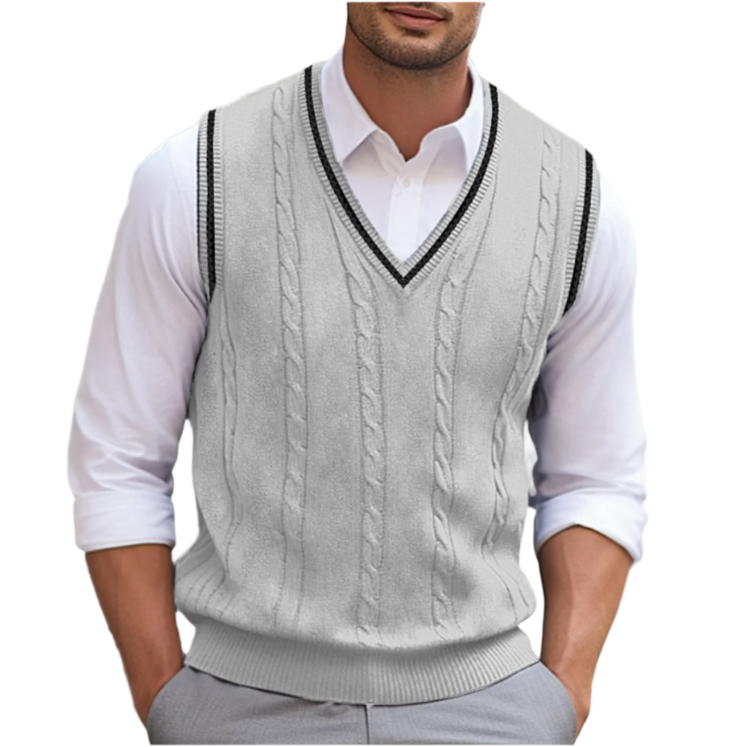 Pierre - Sleeveless V-Neck Sweater for Men
