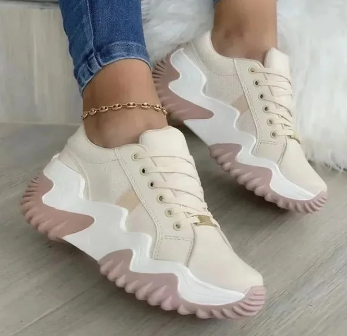 Nile Sneakers with Chunky Sole for Lacing - Elena Harper