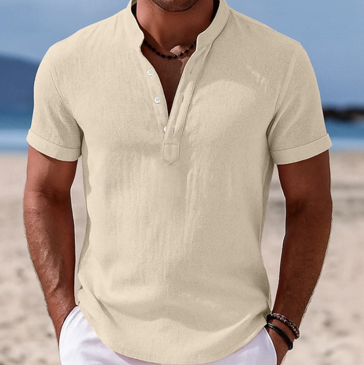 Men's Lachlan Summer Button-Up Short Sleeve Shirt