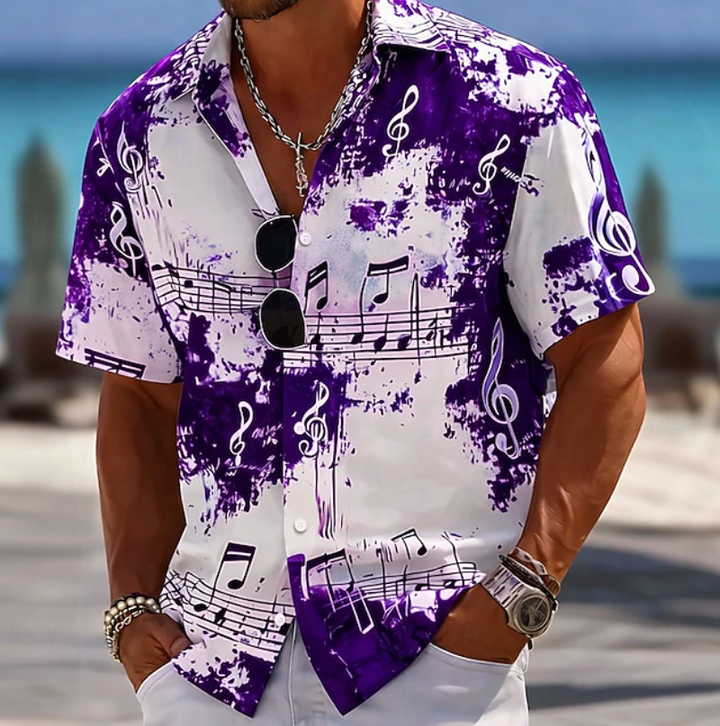 Rico Abstract Splash Print Summer Shirt - Elena Harper