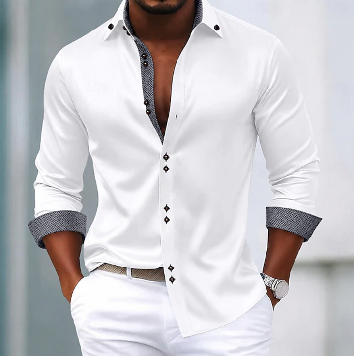 Men's Classic Collar Everyday Shirt for Refined Style