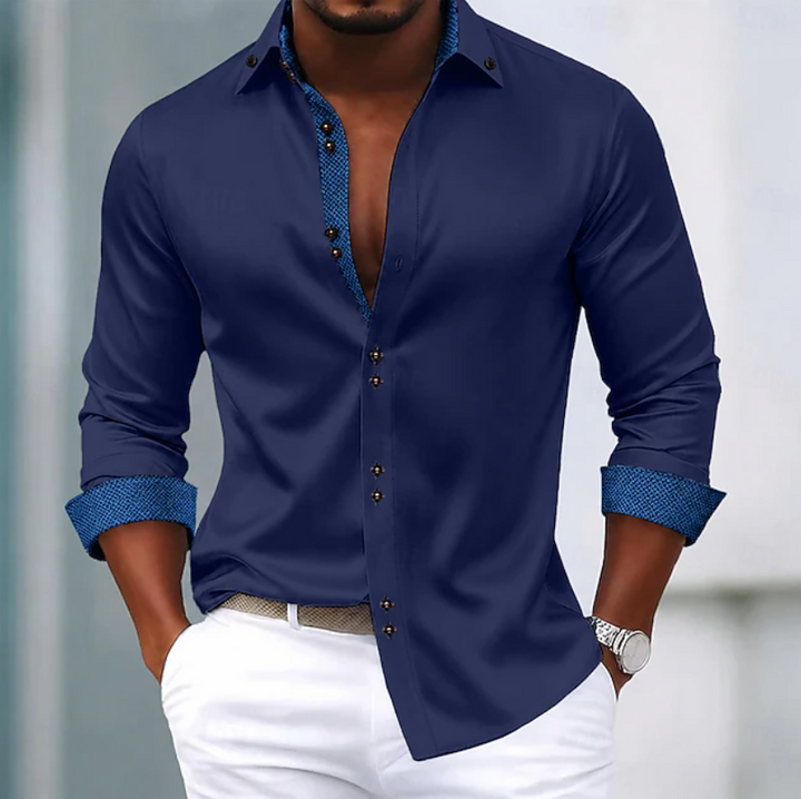 Men's Classic Collar Everyday Shirt for Refined Style