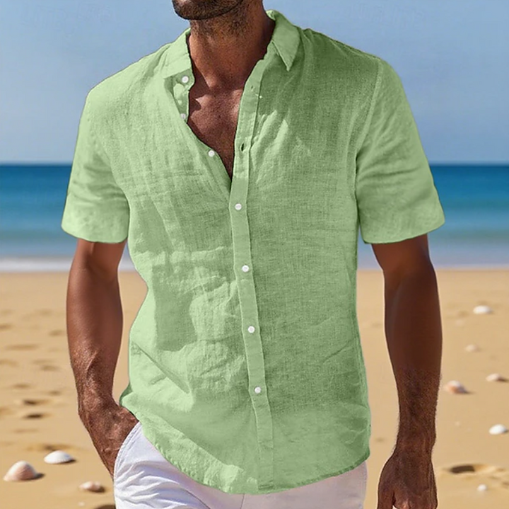 Dale Relaxed Short Sleeve Summer Shirt, view 3 - Elena Harper