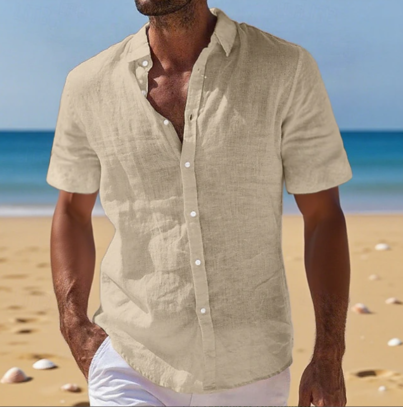 Dale Relaxed Short Sleeve Summer Shirt, view 5 - Elena Harper