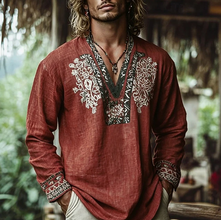 Sebastian Embroidered Resort Shirt - Elena Harper