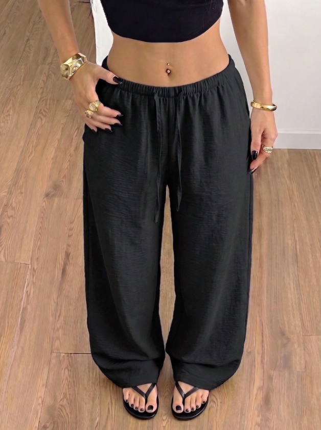 Sonya Relaxed Wide-Leg Trousers, view 4 - Elena Harper