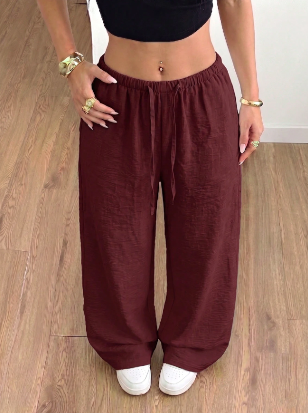 Sonya Relaxed Wide-Leg Trousers - Elena Harper