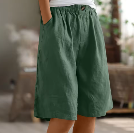 Kennedy | Women's Wide Leg Casual Pocket Shorts