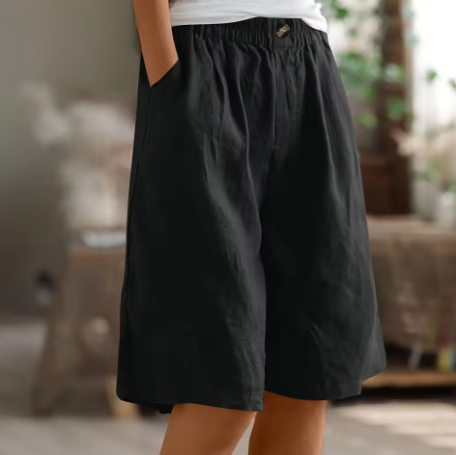 Kennedy | Women's Wide Leg Casual Pocket Shorts