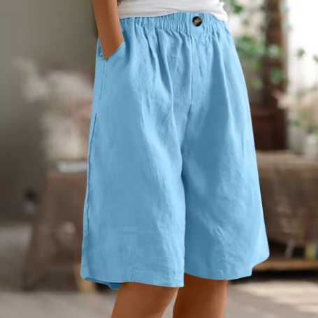 Kennedy | Women's Wide Leg Casual Pocket Shorts