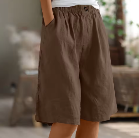 Kennedy | Women's Wide Leg Casual Pocket Shorts