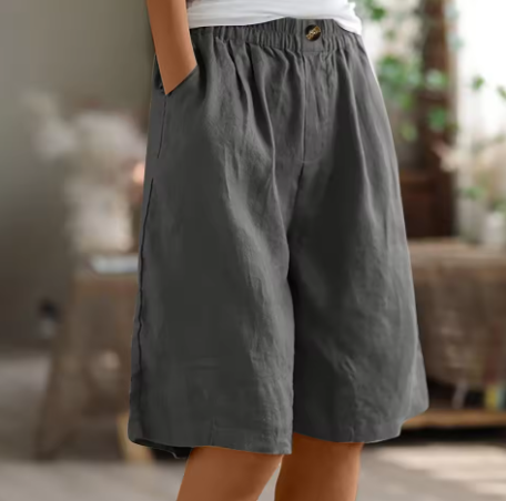 Kennedy | Women's Wide Leg Casual Pocket Shorts