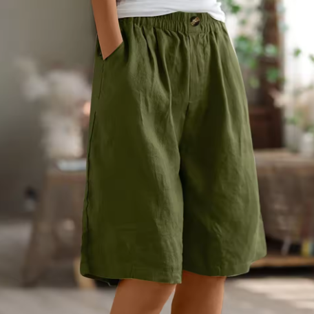 Kennedy | Women's Wide Leg Casual Pocket Shorts