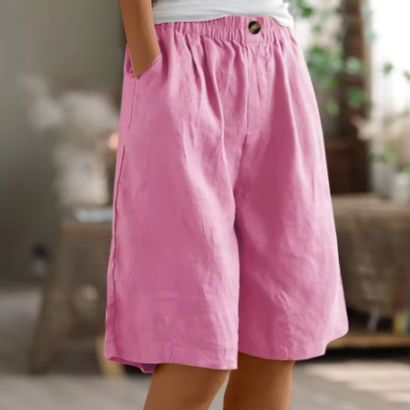 Kennedy | Women's Wide Leg Casual Pocket Shorts