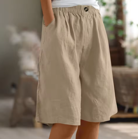 Kennedy | Women's Wide Leg Casual Pocket Shorts
