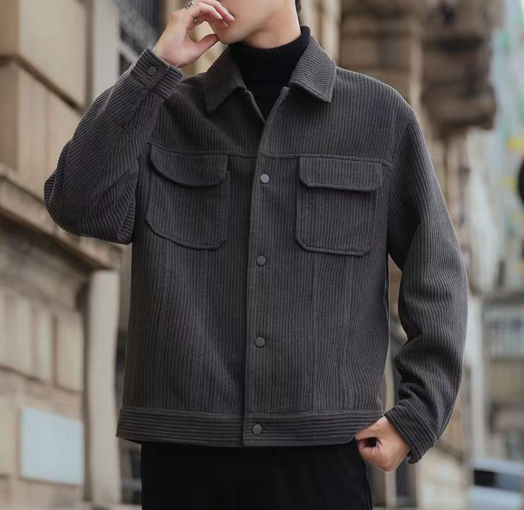 Casual Cargo Corduroy Jacket - Elena Harper
