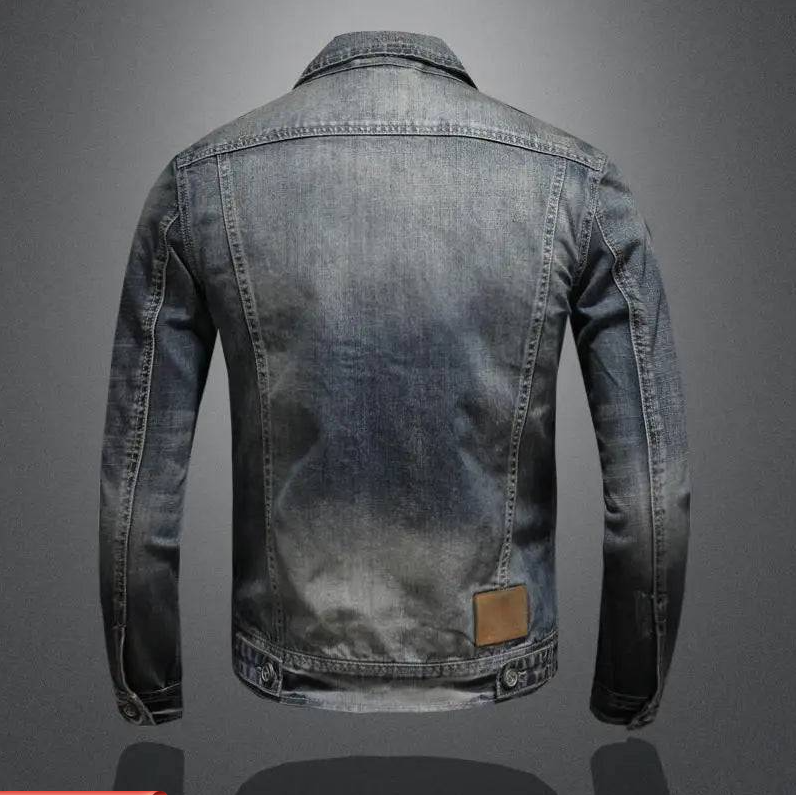 LAURENT MONACO | ZIPPERED DENIM JACKET FOR MEN