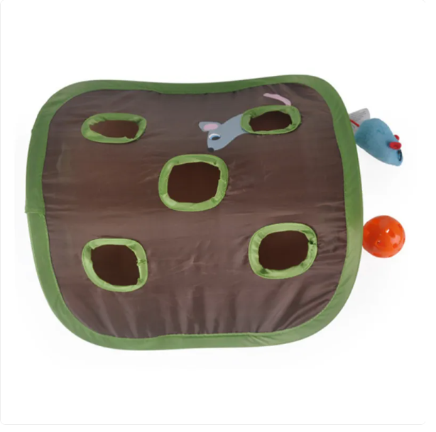 Interactive Cat Tent with Play Toys – Cozy Cave for Feline Fun