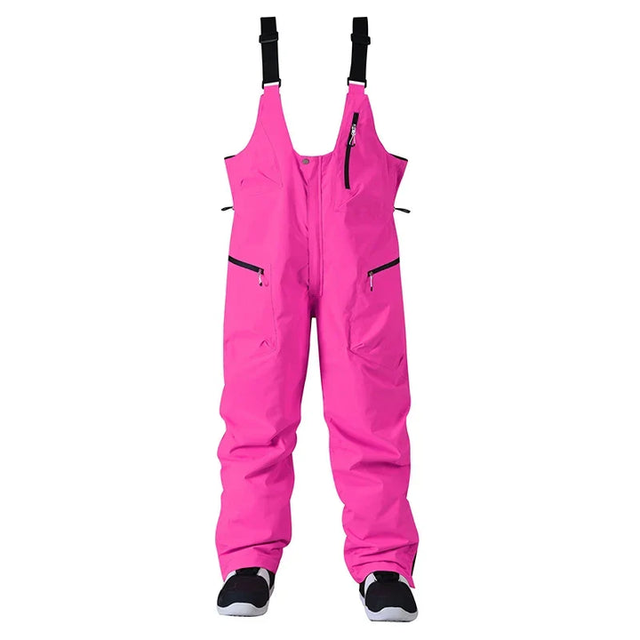 Adjustable Unisex Ski Pants Snow Pants with Suspenders and Zipper Closure - Elena Harper