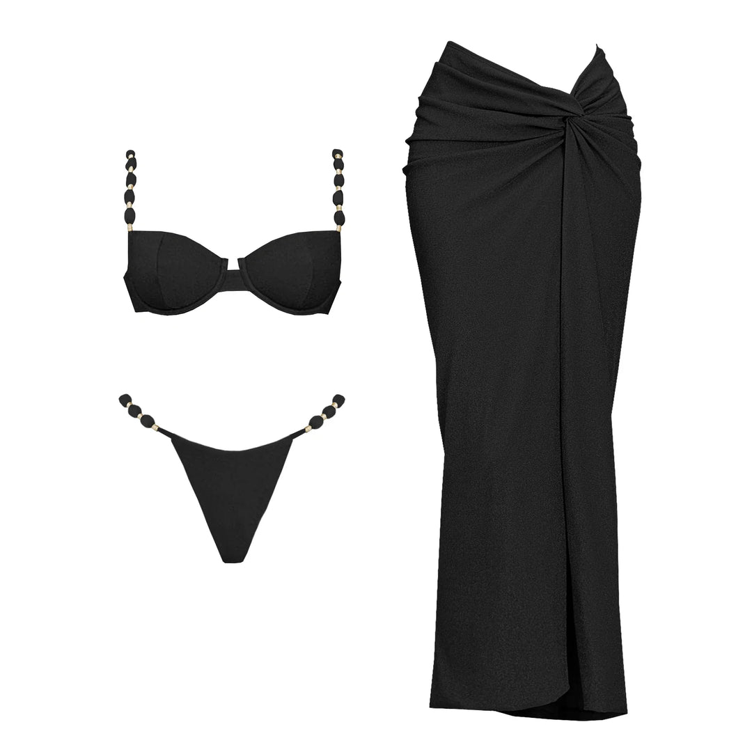 Beautifully Finished Bikini in a Timeless Design, view 8 - Elena Harper