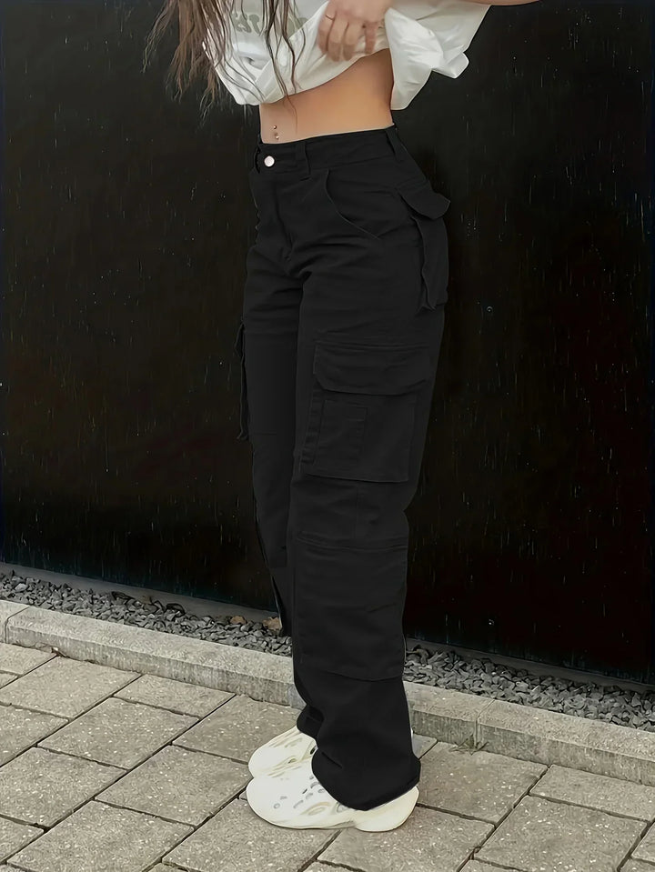 Mariselle Casual Utility Cargo Pants, view 4 - Elena Harper