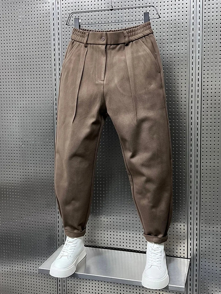 LAURENT MONACO | TEXTURED TAPERED PANTS FOR MEN