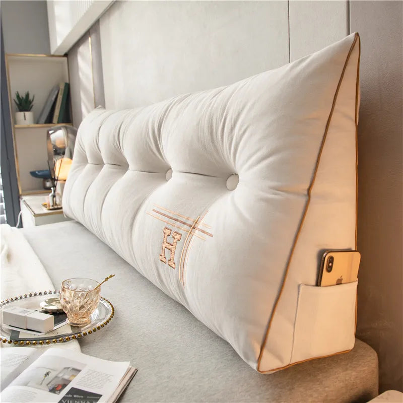 Large Cotton Cushion Soft and Comfortable Perfect for Bed and Couch Luxurious Appearance - Elena Harper