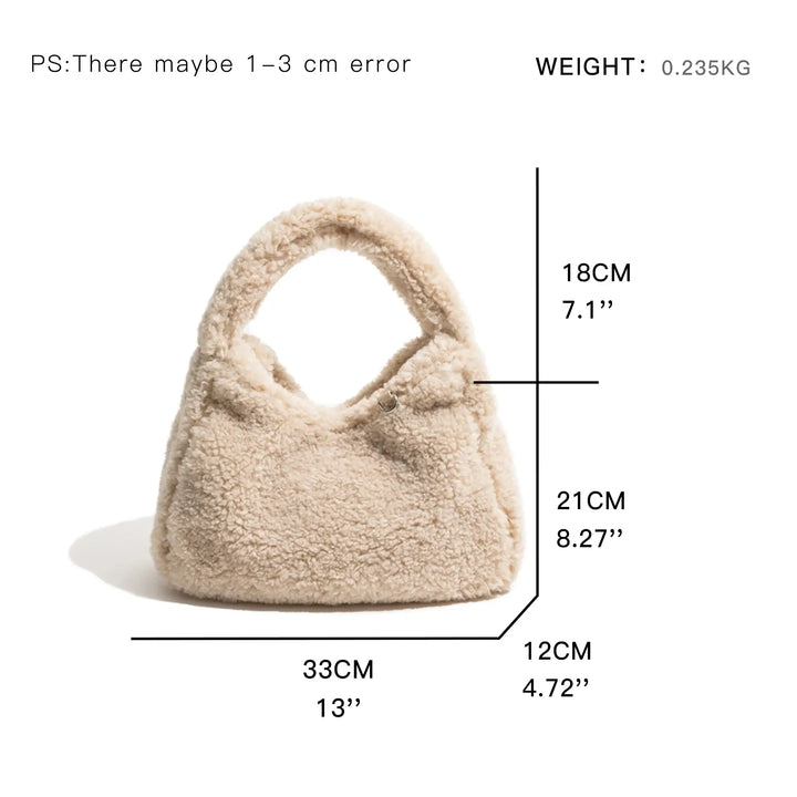 Plush Trendy Crossbody Shoulder Bag! 4 Colors, view 2 - Elena Harper