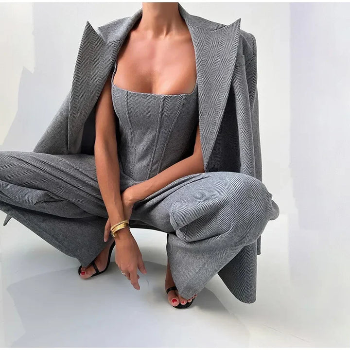 Gabriella Elegant Tailored Blazer, view 5 - Elena Harper