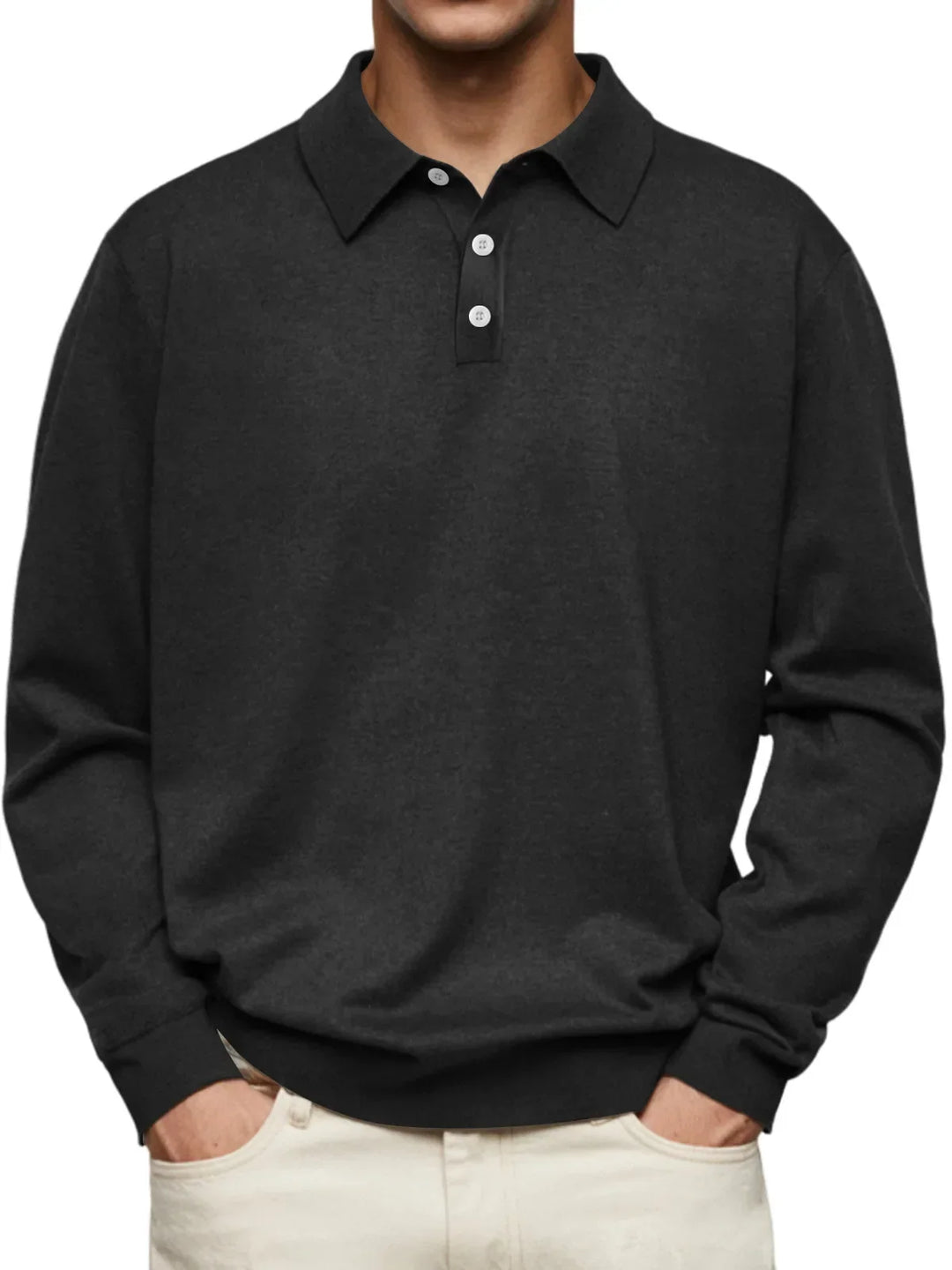 Been Casual Long Sleeve Polo Shirt - Elena Harper