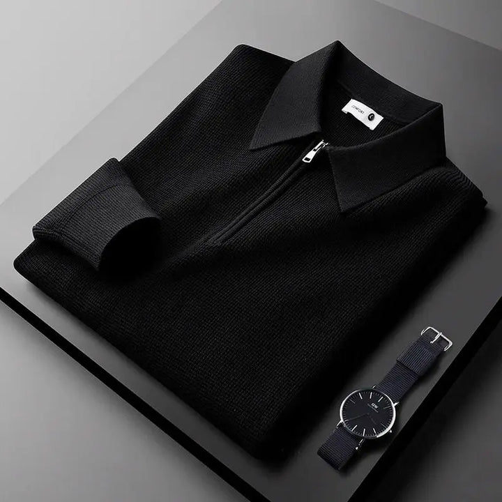 LAURENT MONACO | CLASSIC WAFFLE KNIT SWEATSHIRT FOR MEN