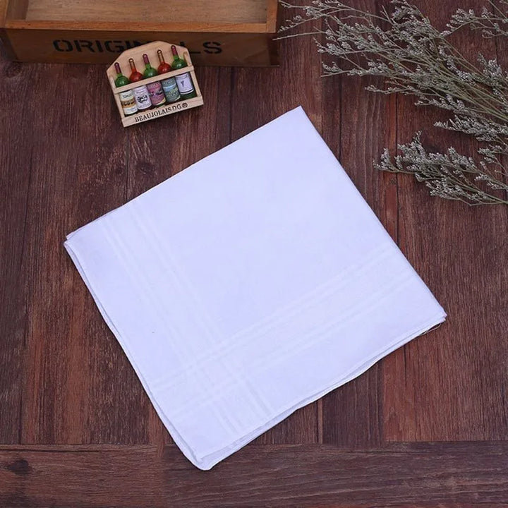 3Pcs Men Women 100% Cotton Handkerchiefs, view 4 - Elena Harper
